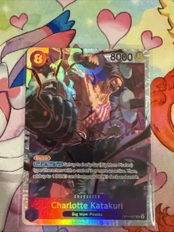 Charlotte Katakuri OP11-067 One Piece CCG a Fist of Divine Speed Super Rare - Image 1