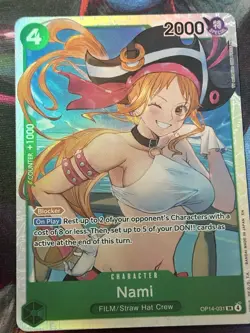 One Piece. Nami OP14-031 SR. THE AZURE SEA'S SEVEN. ENGLISH - Image 1