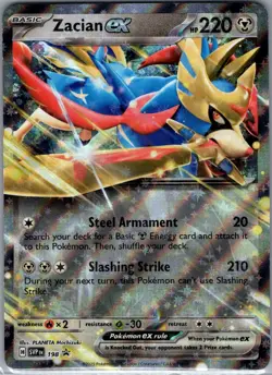 Zacian ex SVP 198 SV: Scarlet & Violet Promo Cards - Pokemon Card - NM - Image 1