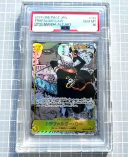 PSA10 Trafalgar Law OP10-119 Manga ALT ART Parallel One Piece Card Game Japanese - Image 1
