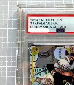 PSA10 Trafalgar Law OP10-119 Manga ALT ART Parallel One Piece Card Game Japanese - Image 3