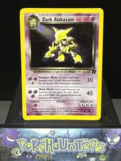 Pokemon Card Dark Alakazam 1/82 Team Rocket Set Rare Holo WOTC Played - Image 1