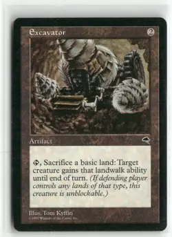 Excavator Magic The Gathering Tempest MTG Card Played - Image 1