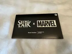 MTG: Secret Lair X Marvel Black Panther Rainbow Foil Ed, Sealed Sleeve has Wear - Image 1
