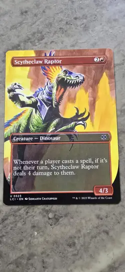 Scytheclaw Raptor (Borderless) The Lost Caverns of Ixalan Regular Creature MTG - Image 1