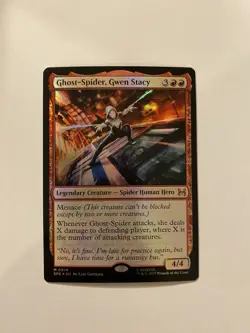MTG Spiderman Ghost-Spider, Gwen Stacy Mythic Rare M0014 Foil - Image 1