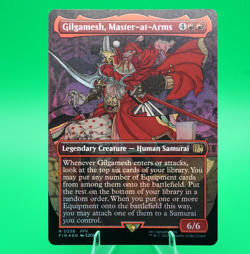 Gilgamesh, Master-at-Arms | #338 | Rare | Borderless Foil | Final Fantasy | MTG - Image 1