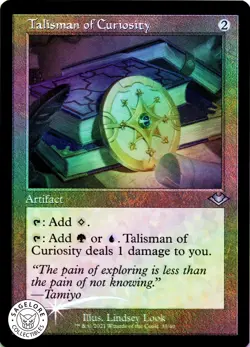 MTG Talisman of Curiosity (Retro Frame) (35) | NM Foil | Modern Horizons {MH1} - Image 1