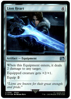Lion Heart (Foil) - 0261 - Final Fantasy - MTG - NM/M - Image 1