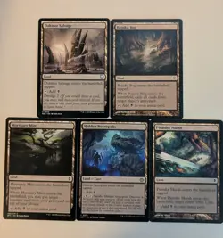 MTG Lands - Black. 5card lot. Non basic land - Image 1