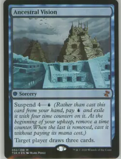 Ancestral Vision 52 Regular Border Foil NM Time Spiral Remastered MTG - Image 1