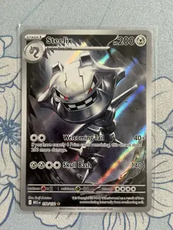 Pokemon TCG Steelix 150/132 Illustration Rare, Mega Evolution, NM/M Condition - Image 1