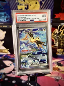 2023 Pokemon 151 Zapdos ex #202 Special Illustration Rare SIR PSA 9 MINT - Image 1