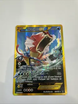 VERY MINT 2016 Pokemon Gyarados EX Full Art Holo Secret Rare Card 123/122 XY - Image 1