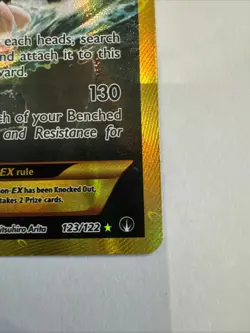 VERY MINT 2016 Pokemon Gyarados EX Full Art Holo Secret Rare Card 123/122 XY - Image 2