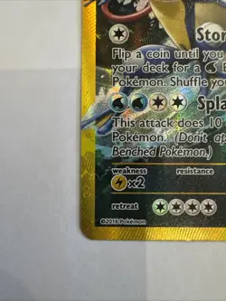 VERY MINT 2016 Pokemon Gyarados EX Full Art Holo Secret Rare Card 123/122 XY - Image 3