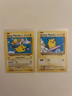 Pokemon TCG Flying Pikachu & Surfing Pikachu Secret Rare XY Evolutions - NM - Image 1