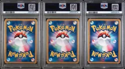 2002 POKEMON JAP McDONALDS LIGHTNING/GRASS/FIGHTING ENERGY HOLO SEQ PSA 8,9,9 - Image 2