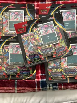 Pokemon TCG: Phantasmal Flames Sneasel 3-Pack Blister Set × 2 (6 Boosters Total) - Image 1