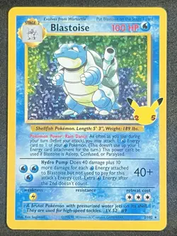 Blastoise Holo 2/102 Celebrations Classic Collection Pokemon - Image 1