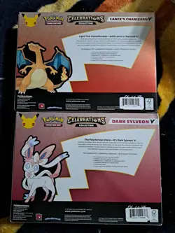 Pokemon Celebrations Dark Sylveon V & Lance's Charizard V Box lot of 2 - Image 2