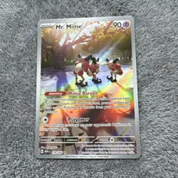 Pokemon TCG Mr Mime 179/165 S/v 151 Illustration Rare Card NM Condition - Image 1