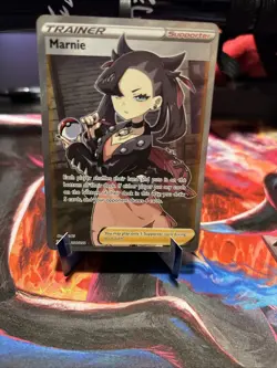 Pokemon TCG Sword & Shield Marnie Full Art Trainer 200/202 Near Mint - Image 1