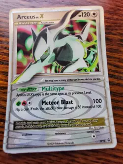 PL! - Arceus X DP56 Promo Pokemon Card MP Diamond and Pearl Vintage Nintendo Era - Image 1