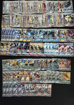 213 Lot Gx RR Pokemon Chinese Card Charizard Lugia Eevee Mewtoo Entie Holo -FI38 - Image 1