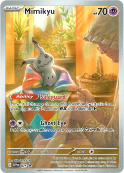 Mimikyu SVP 075 Black Star Promo Holo Rare Pokemon TCG Card MP - Image 1