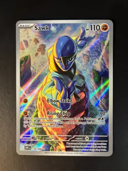 Pokemon TCG - Sawk 130/086 Sv: White Flare Holo Illustration Rare - Image 1