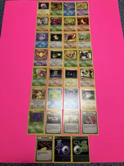 31 Different Pokemon Team Rocket Cards- Vintage 2000 Wizards Of The Coast- NM-LP - Image 1