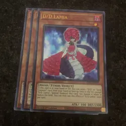 3x D/D Lamia 1st Edition Ultra Rare GFP2-EN077 Yu-Gi-Oh! - Image 1