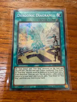 Dragonic Diagram - MP25-EN139 - Prismatic Secret Rare YuGiOh - Image 1