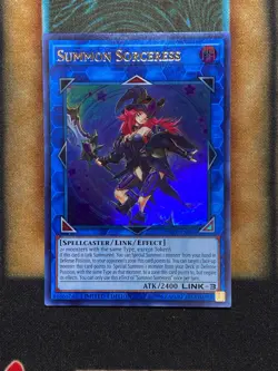 Yugioh Summon Sorceress JUMP-EN084 Ultra Rare Limited Edition Promo LP - Image 1