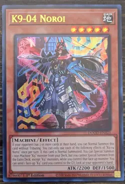 Yugioh Tcg K9-04 Noroi DOOD-EN025 Ultra Rare 1st Edition NM - Image 1