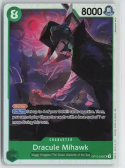 One Piece TCG Dracule Mihawk SR OP12-030 Legacy of the Master English - Image 1