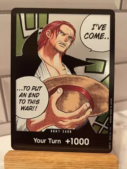 One Piece OP02 Paramount War Shanks Don!! Card English Near Mint - Image 1
