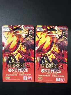 One Piece The Best Vol 2 Premium Booster PRB-02 Sleeved Booster Pack Lot Of 2 - Image 1