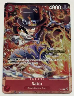 Sabo Championship (3x) 2024 Event Card 044 One Piece Promo Gold Stamped English. - Image 5