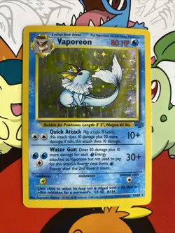 Vaporeon Fossil 12/64 Holo Unlimited Rare 1999 Pokemon TCG Card LP/MP - Image 1