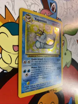 Vaporeon Fossil 12/64 Holo Unlimited Rare 1999 Pokemon TCG Card LP/MP - Image 2