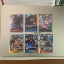 One Piece TCG Card Game Lot SR English (6) - Image 1