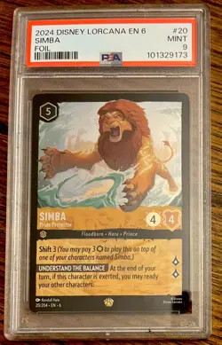 2024 Simba Pride Protector PSA 9 Disney Lorcana Enforcer Sea Lion #20 Card - Image 1