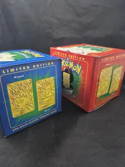 1999 Pokemon Burger King Promo - 23k Gold Card - Togepi (Blue & Red Box) - Image 3