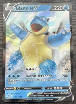 Blastoise V SWSH101 Pokemon TCG Sword Shield Promo Cards Holo Lightly Played LP - Image 1
