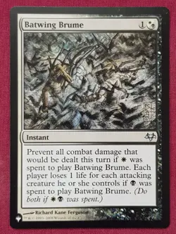 Magic The Gathering THE LIST - EVENTIDE BATWING BRUME black/white card MTG - Image 1