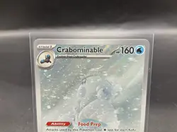Crabominable 149/142 Stellar Crown SV07 Holo Full Art Pokemon Card Damaged TCG - Image 3