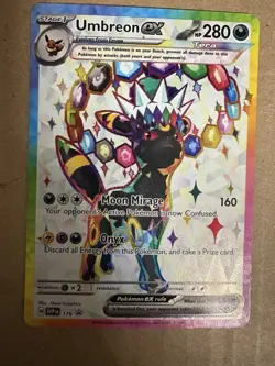 Umbreon Ex 176 Promo Card Prismatic Evolutions Pokemon Card Near Mint - Image 1