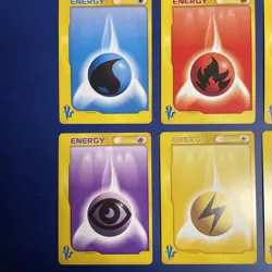 NM/MINT 2001 Japanese COMPLETE Pokemon BASIC ENERGY 6-Card VS Series Set - Image 2